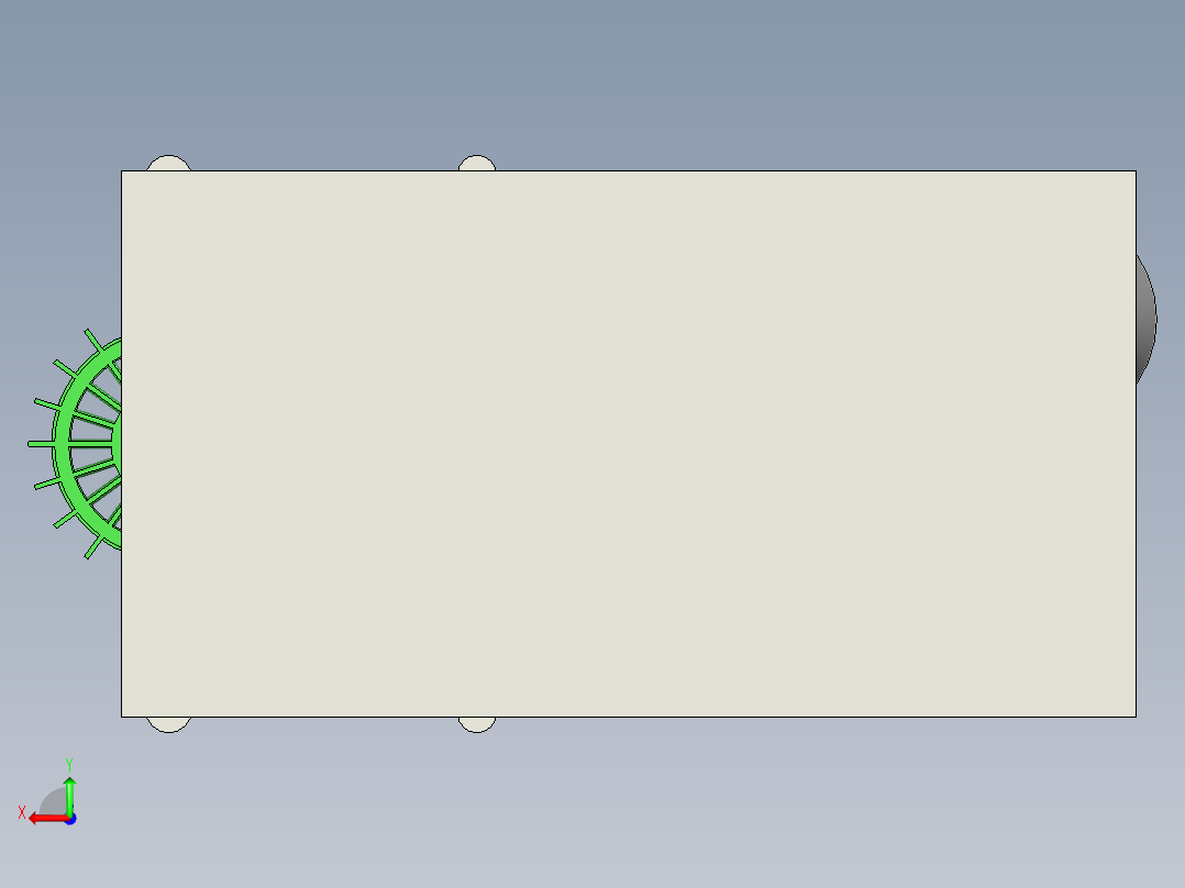 排水鼓风装置后视图