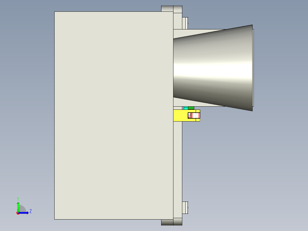 排水鼓风装置左视图