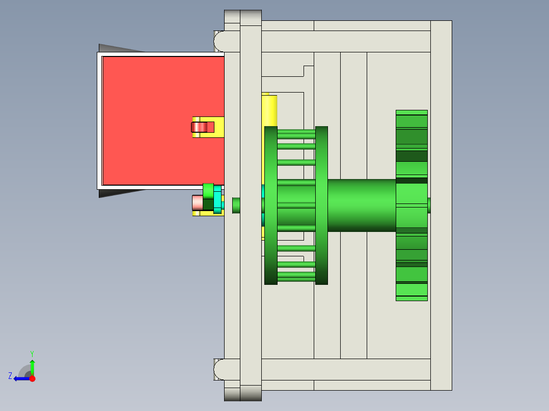 排水鼓风装置右视图
