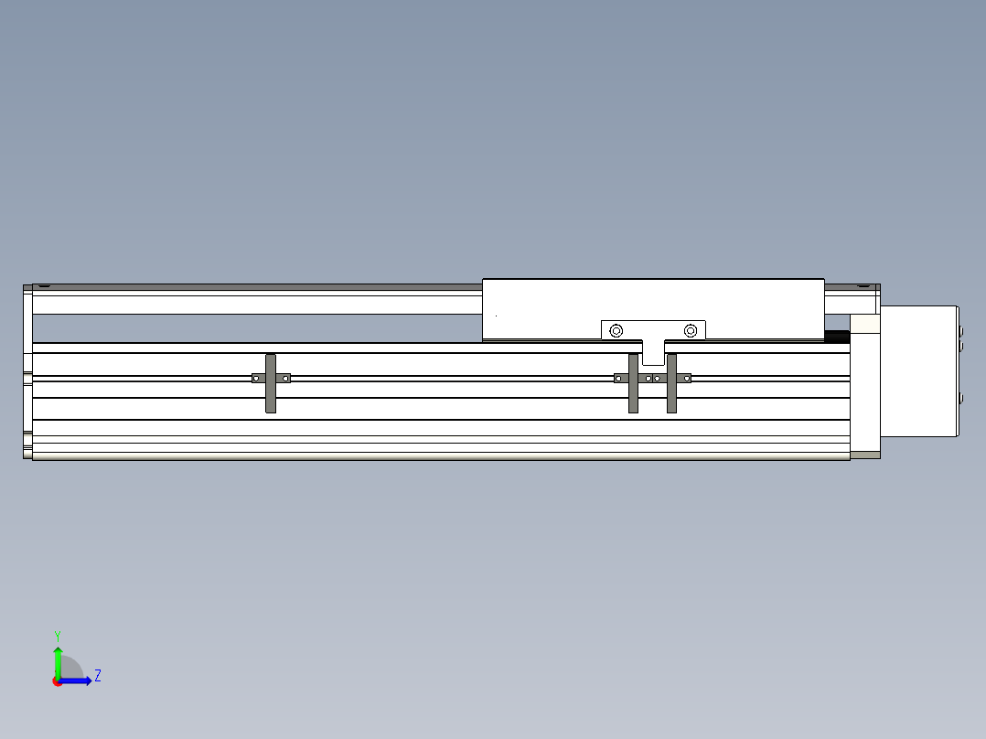 Toyo东佑达直线模组-ETH22-250-BL-400W+煞車左视图