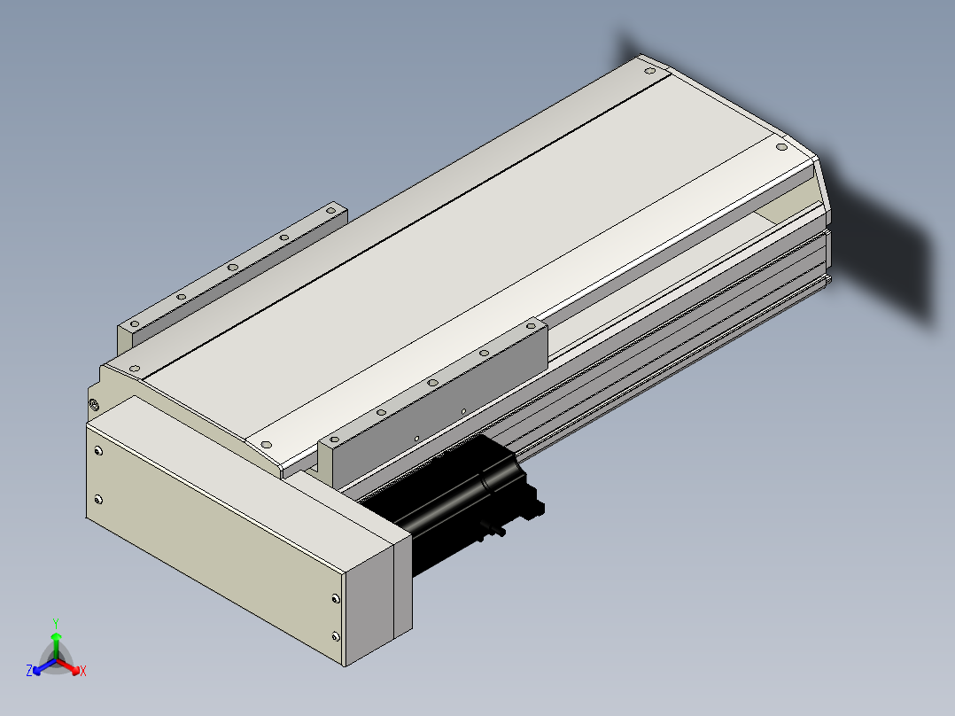 Toyo东佑达直线模组-ETH22-250-BL-400W+煞車正等轴测图