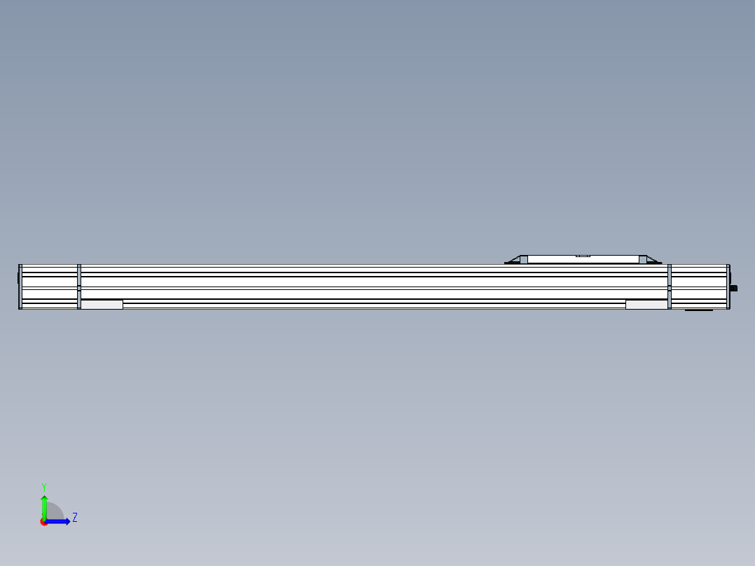 Toyo东佑达直线模组-M65-S-X130-600-L-M40-C4左视图