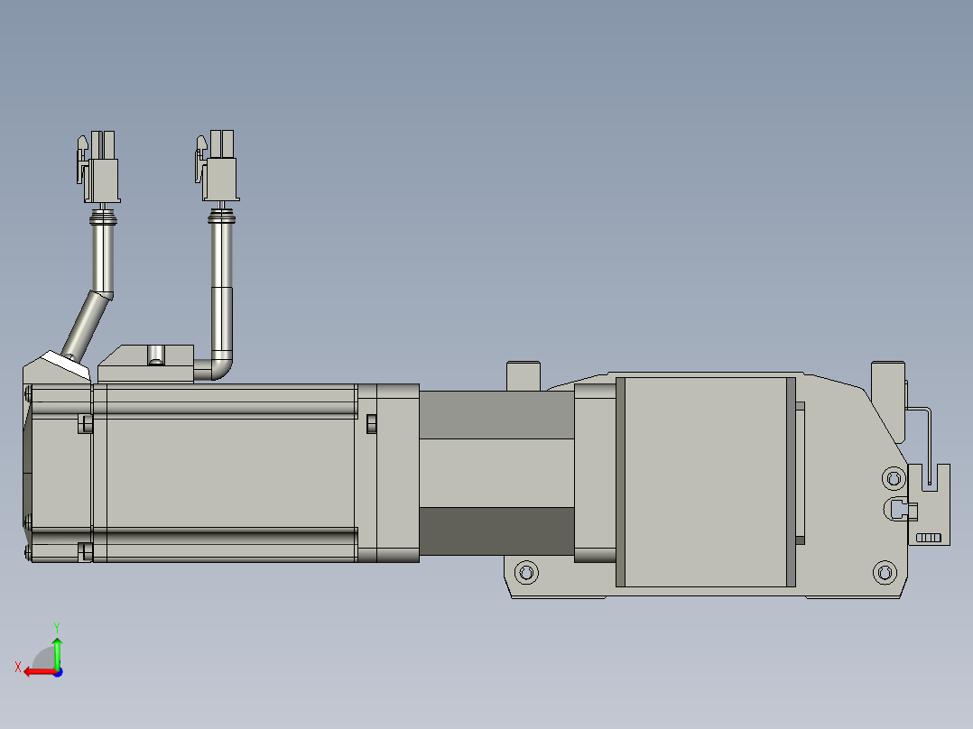 东锦同步带传动-直线滑台模组DH135B-L125-S1150-BL-P400W-C3后视图