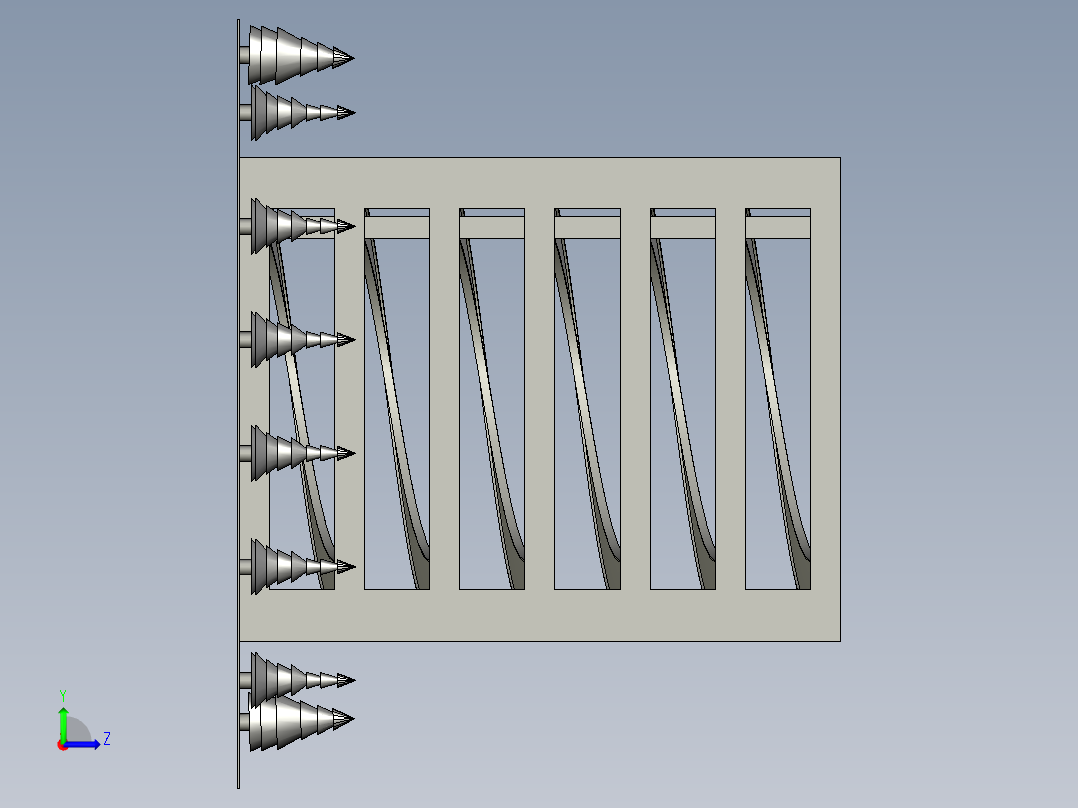 七层停车场SW2013左视图