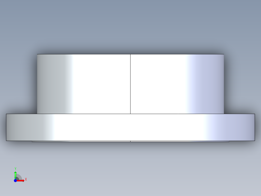 聚氯乙烯配件26-Sch80_Flange Vanstone_SOC_854-100_10in前视图