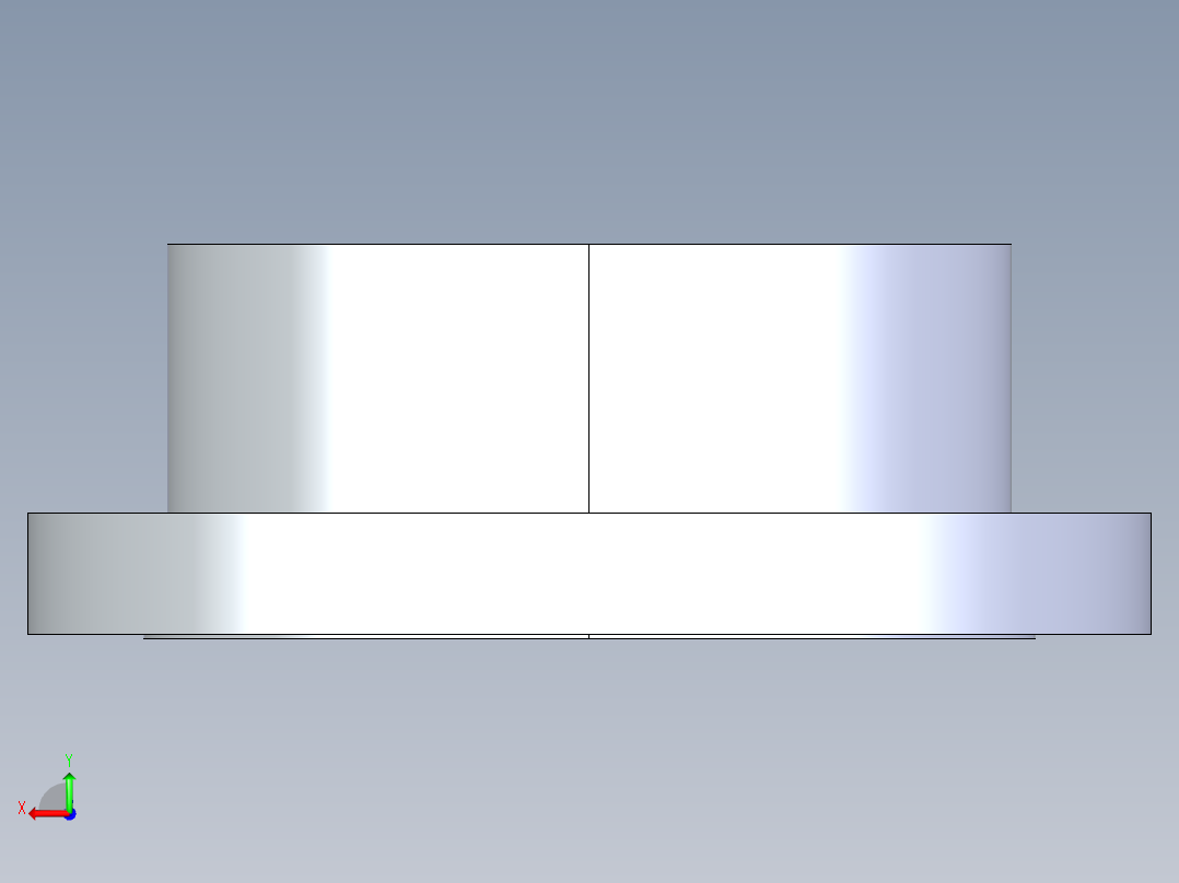 聚氯乙烯配件26-Sch80_Flange Vanstone_SOC_854-100_10in后视图