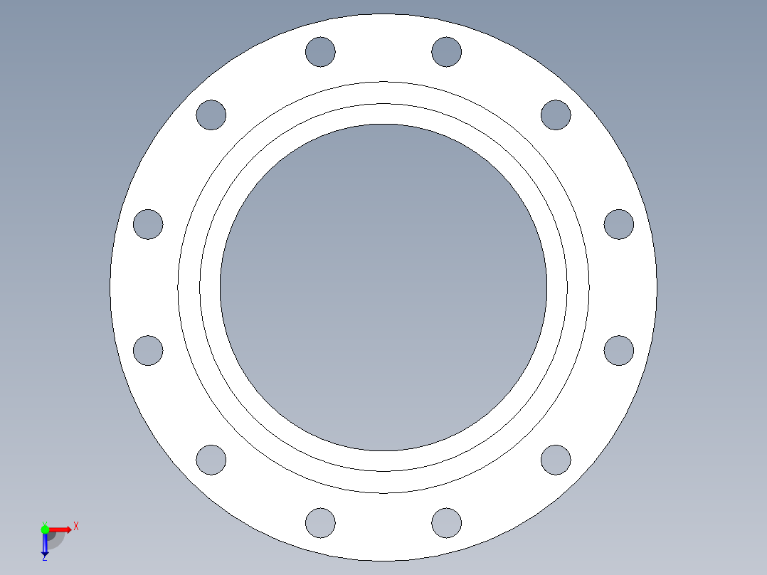 聚氯乙烯配件26-Sch80_Flange Vanstone_SOC_854-100_10in俯视图
