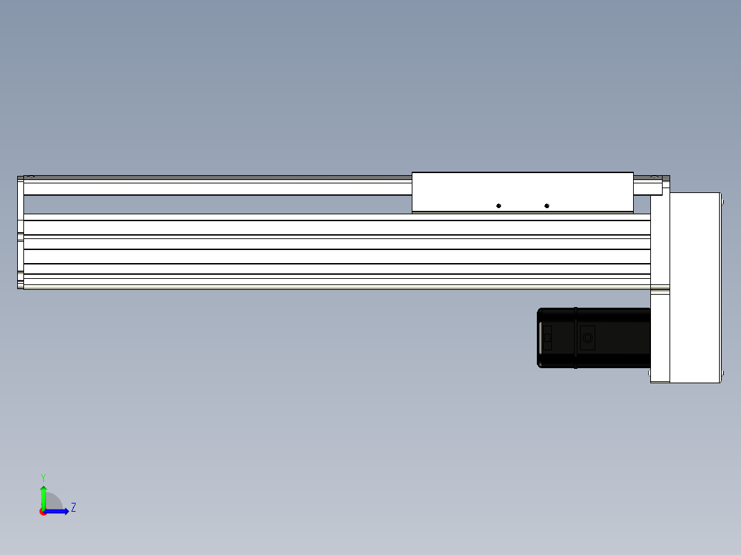 Toyo东佑达直线模组-ETH22-350-BM-400W左视图