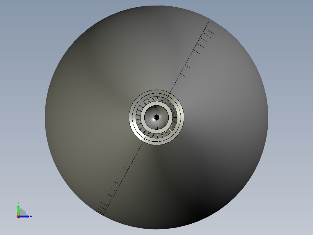 燃气轮机电机53---模型格式为 stp左视图
