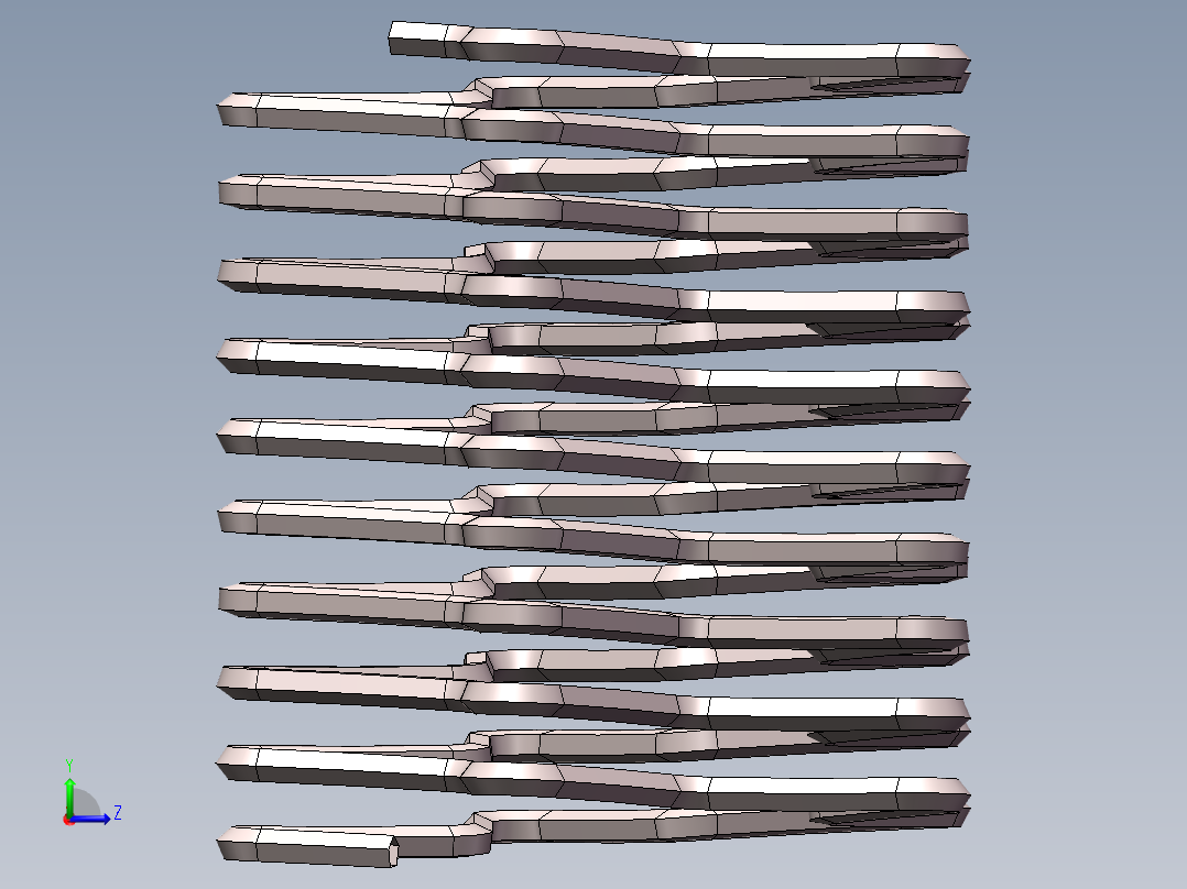 五星弹簧左视图