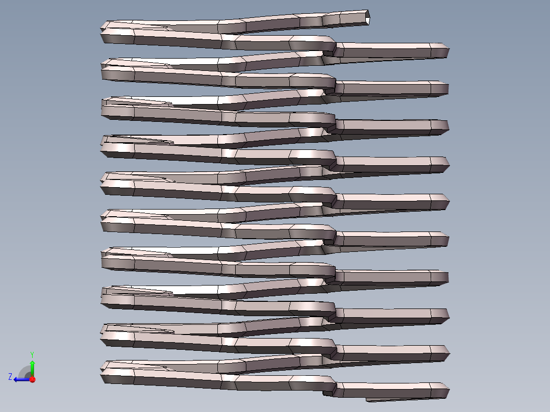 五星弹簧右视图