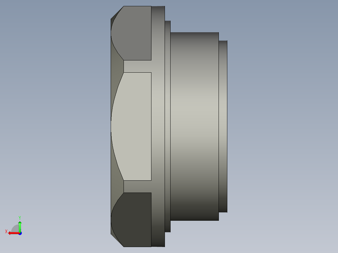 油鏡HGFT.PR,HGFT.HT-PR-3D多系列多零件图纸模型后视图