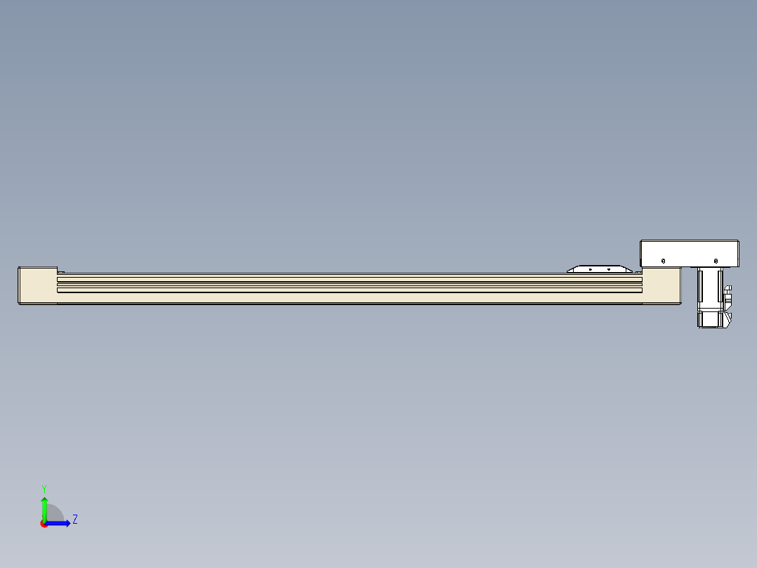 同步带全封闭直线模组TPA-HCB-65S-90-L750-M-C-P10-N3左视图