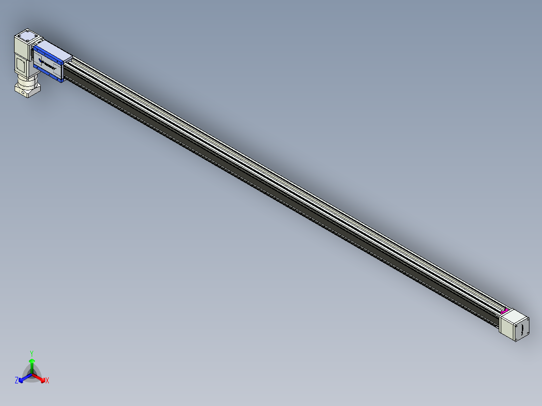 威洛博LB.GB同步带传动--欧规系列GB8-L192-S2800-BL-P75-K正等轴测图