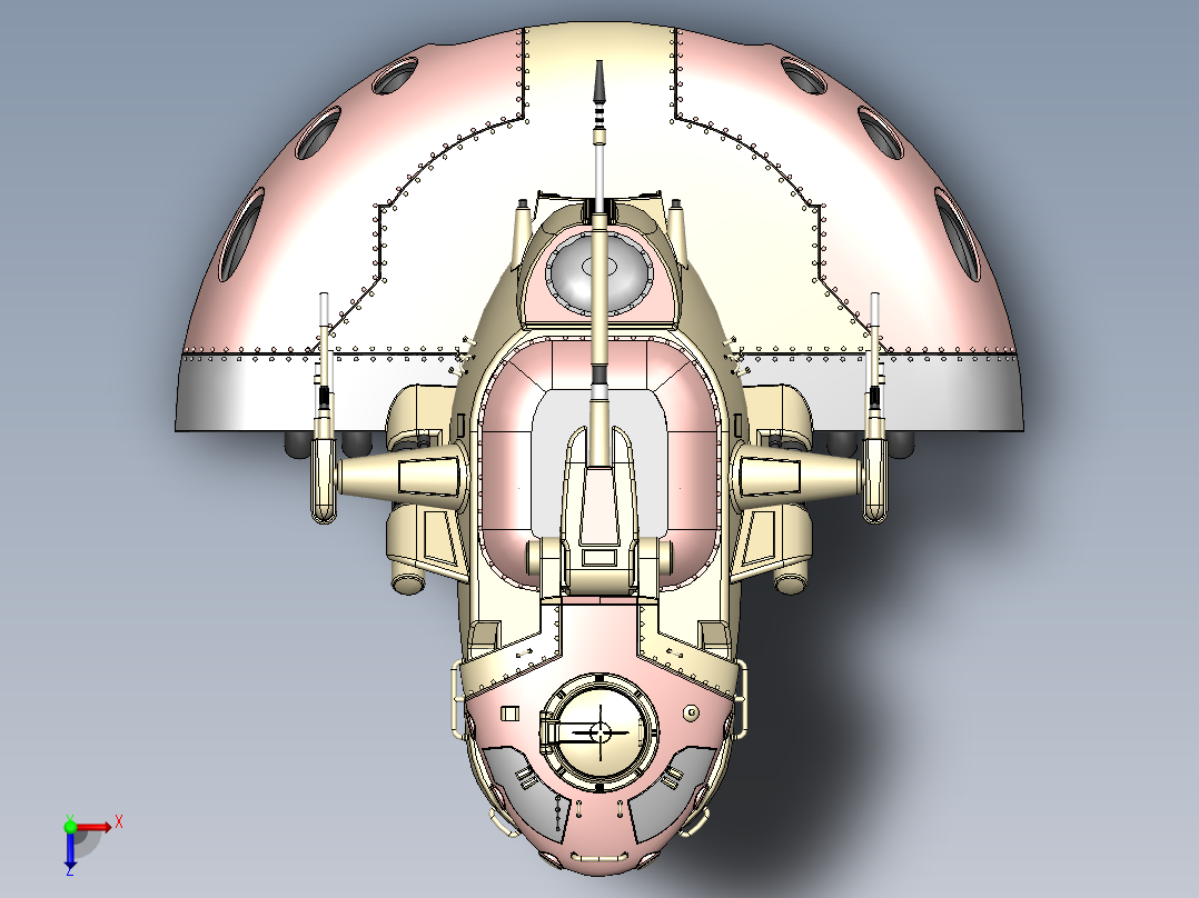 悬停坦克俯视图
