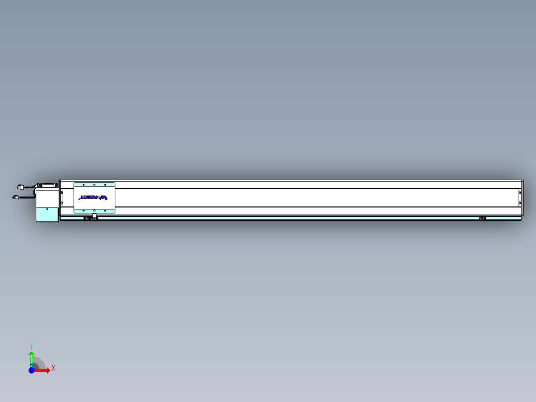 威洛博VBC同步带传动一无尘环境VBC14-L45-S1500-BLD-ZP75-C3前视图