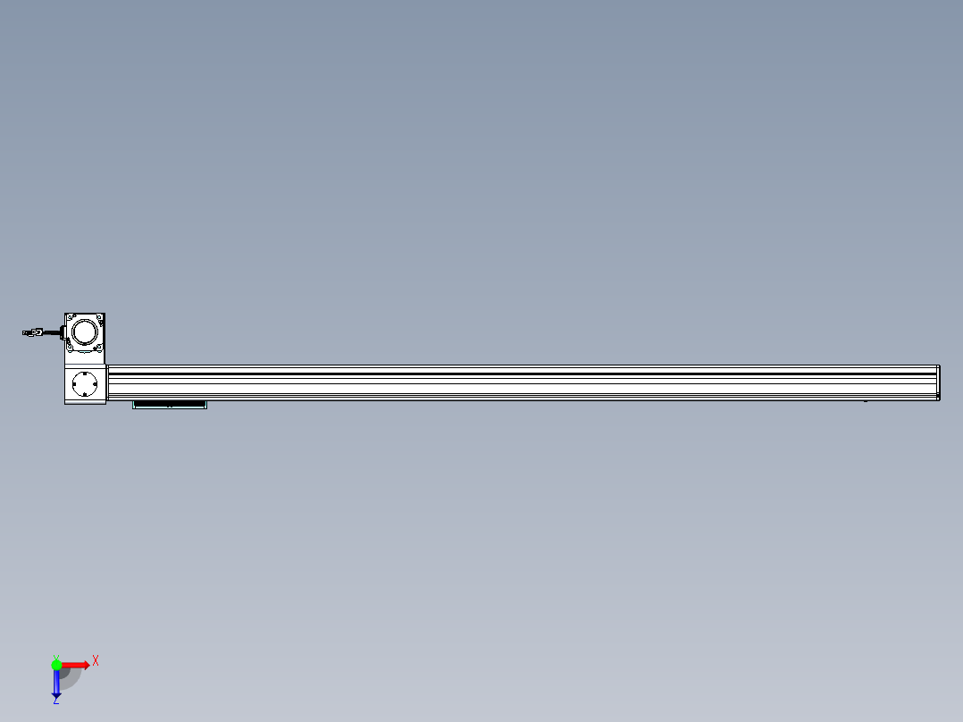威洛博VBC同步带传动一无尘环境VBC14-L45-S1500-BLD-ZP75-C3俯视图