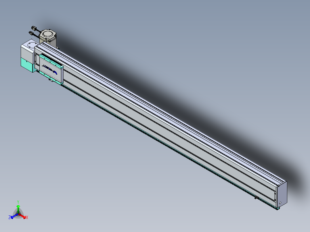 威洛博VBC同步带传动一无尘环境VBC14-L45-S1500-BLD-ZP75-C3正等轴测图
