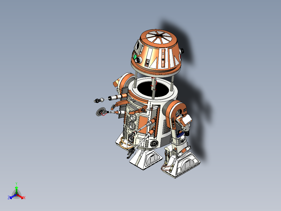 带配置器的R6T6机器人主视图