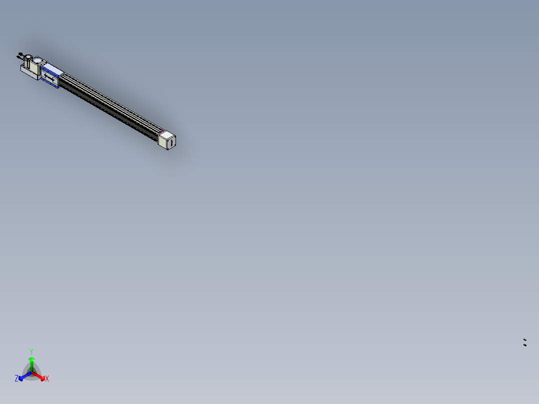 威洛博LB.GB同步带传动--欧规系列GB8-L96-S1050-BL-P40正等轴测图