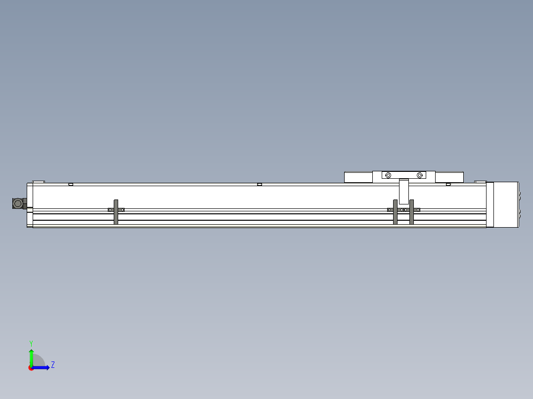 Toyo东佑达直线模组-ECH14-450-BL-400W+煞車左视图