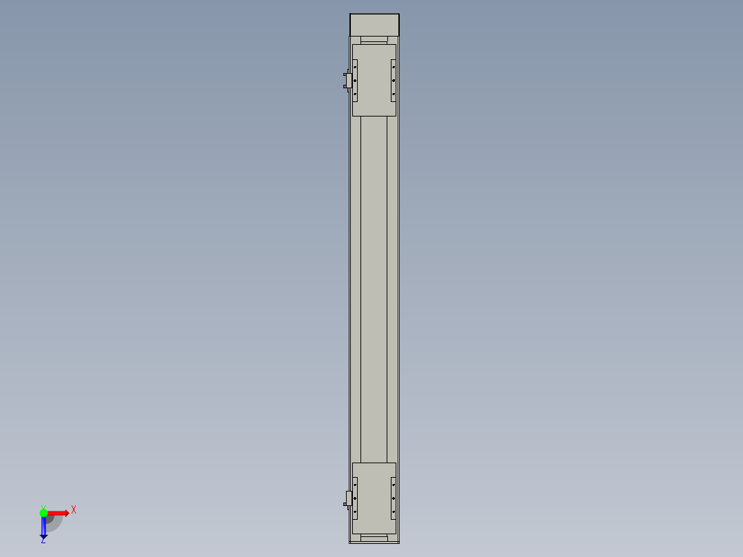 直线模组WG-LHC12-S950-D设计图纸俯视图