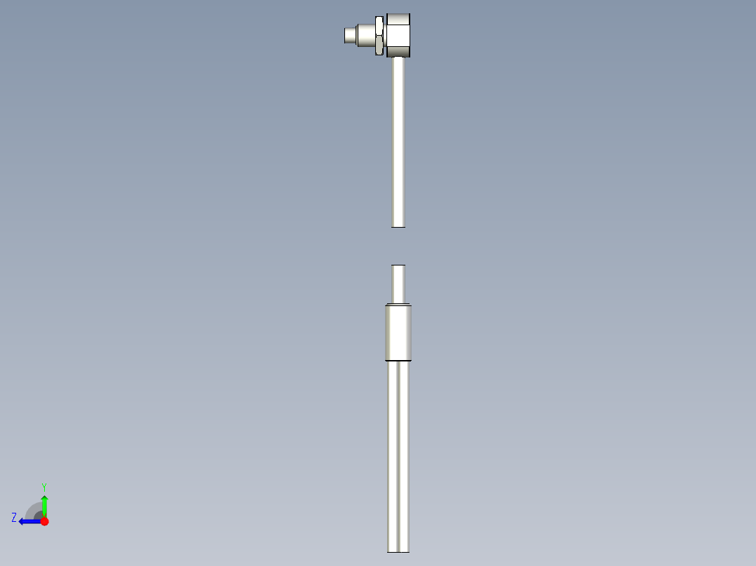 耐高温玻璃光纤_漫反射型FR-GWY620_3D右视图
