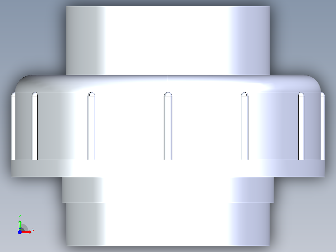 CPVC管件29-Sch80_Union T375_SxS_9857-375-020_2in前视图