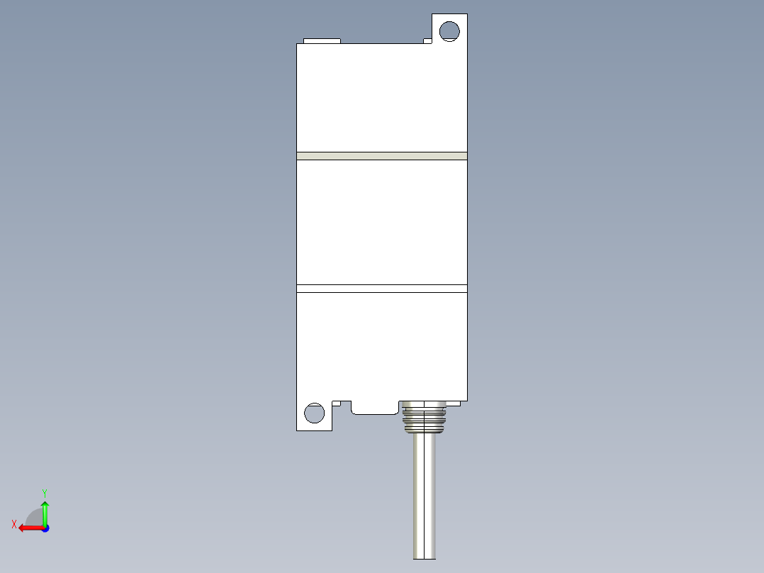 基恩士LX2-70_kc图纸模型后视图