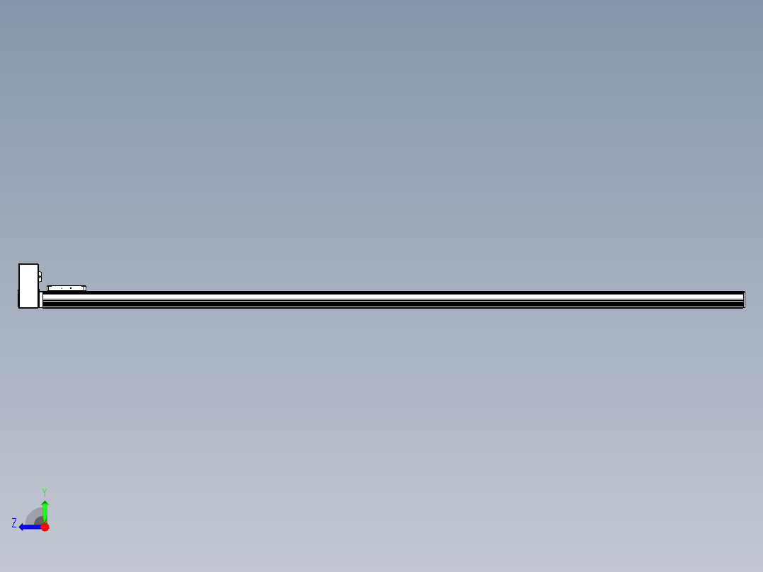 同步带全封闭直线模组TPA-HCB-105D-90-L2150-RU-Y-P20-N3右视图
