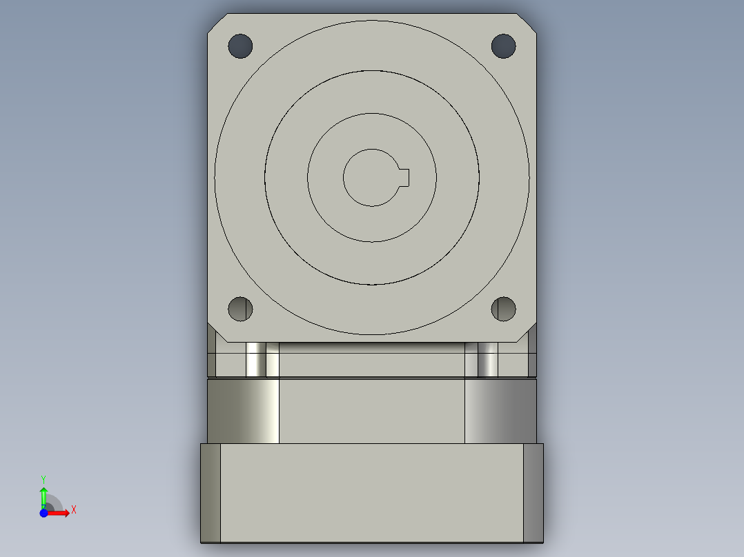 斜齿孔ZPGH115-L1 22-110-145-M8 KCZ20 120F.STEP前视图