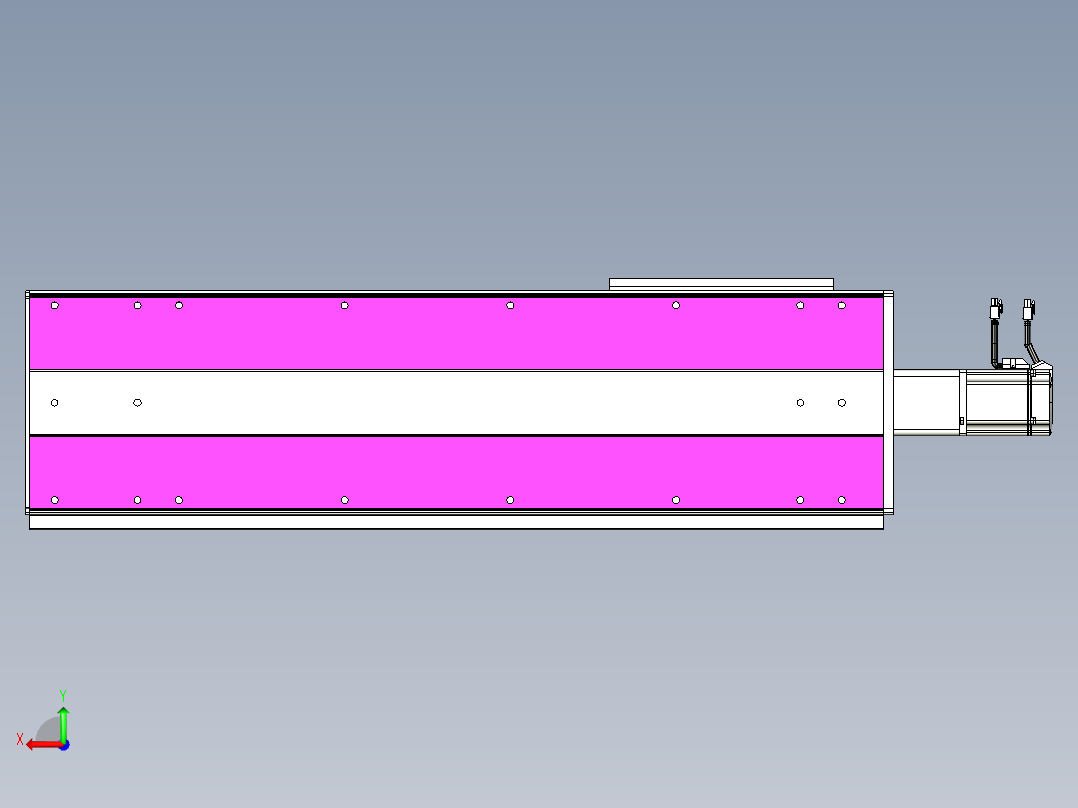 VF丝杆传动-一般环境VF27-Lxx-C-S650-BC-ZP75-C3后视图