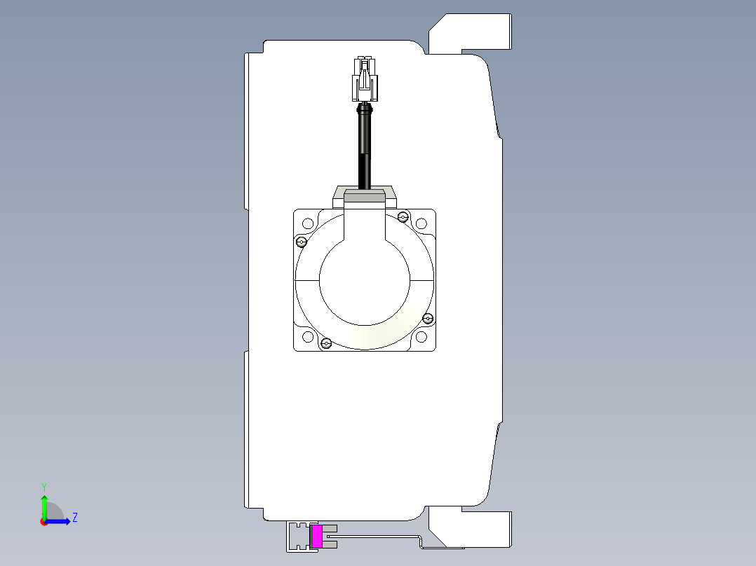 VF丝杆传动-一般环境VF27-Lxx-C-S650-BC-ZP75-C3左视图
