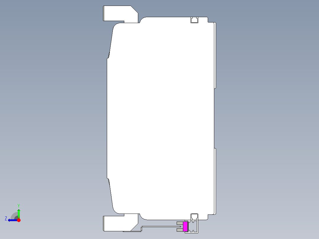 VF丝杆传动-一般环境VF27-Lxx-C-S650-BC-ZP75-C3右视图