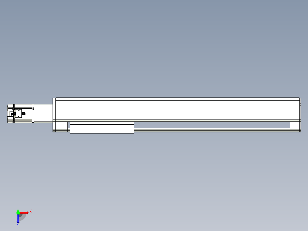 VF丝杆传动-一般环境VF27-Lxx-C-S650-BC-ZP75-C3俯视图