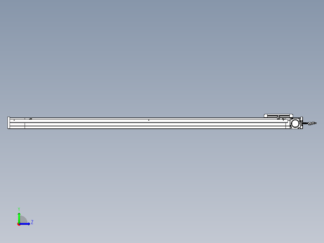 威洛博LB.GB同步带传动--欧规系列LB6A-L130-S1400-BR左视图