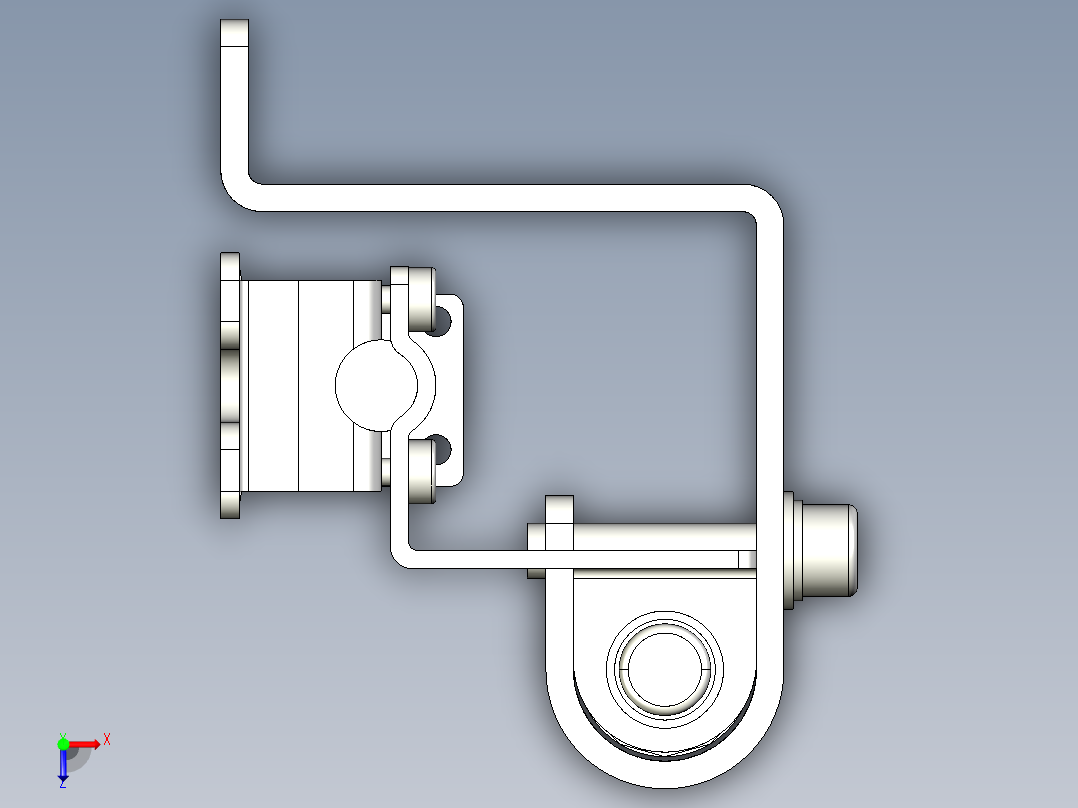基恩士SL-JB191_side-mount_kc图纸模型俯视图