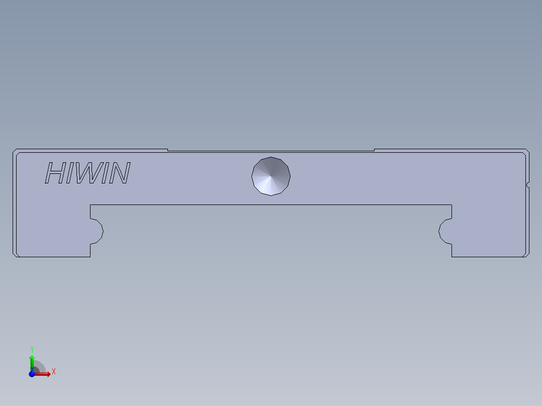 上银直线滑轨-MGW15C 滑块前视图