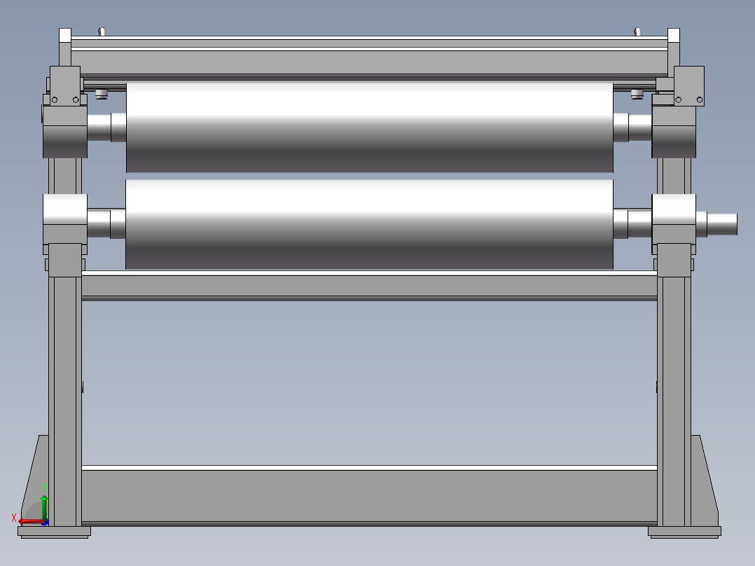 焊前夹送辊机器后视图