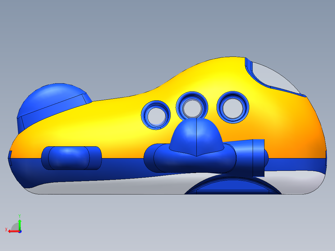 玩具飞机后视图