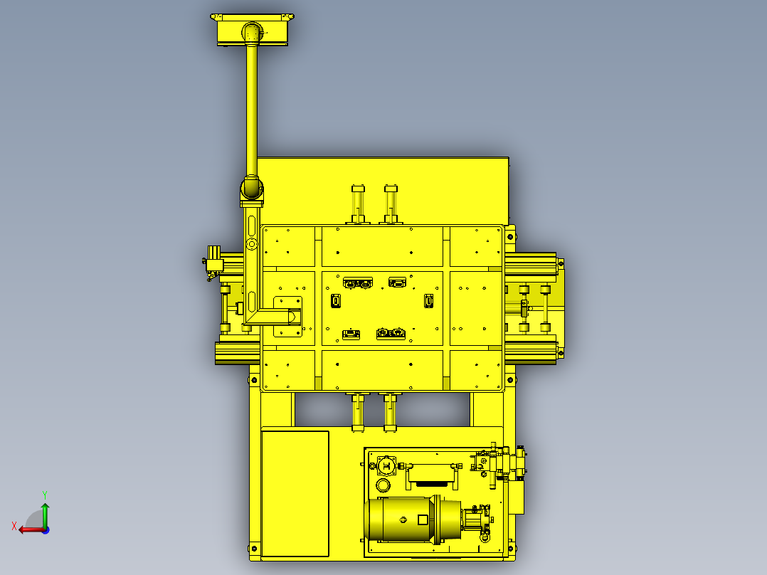 缸体碗形塞压装机后视图