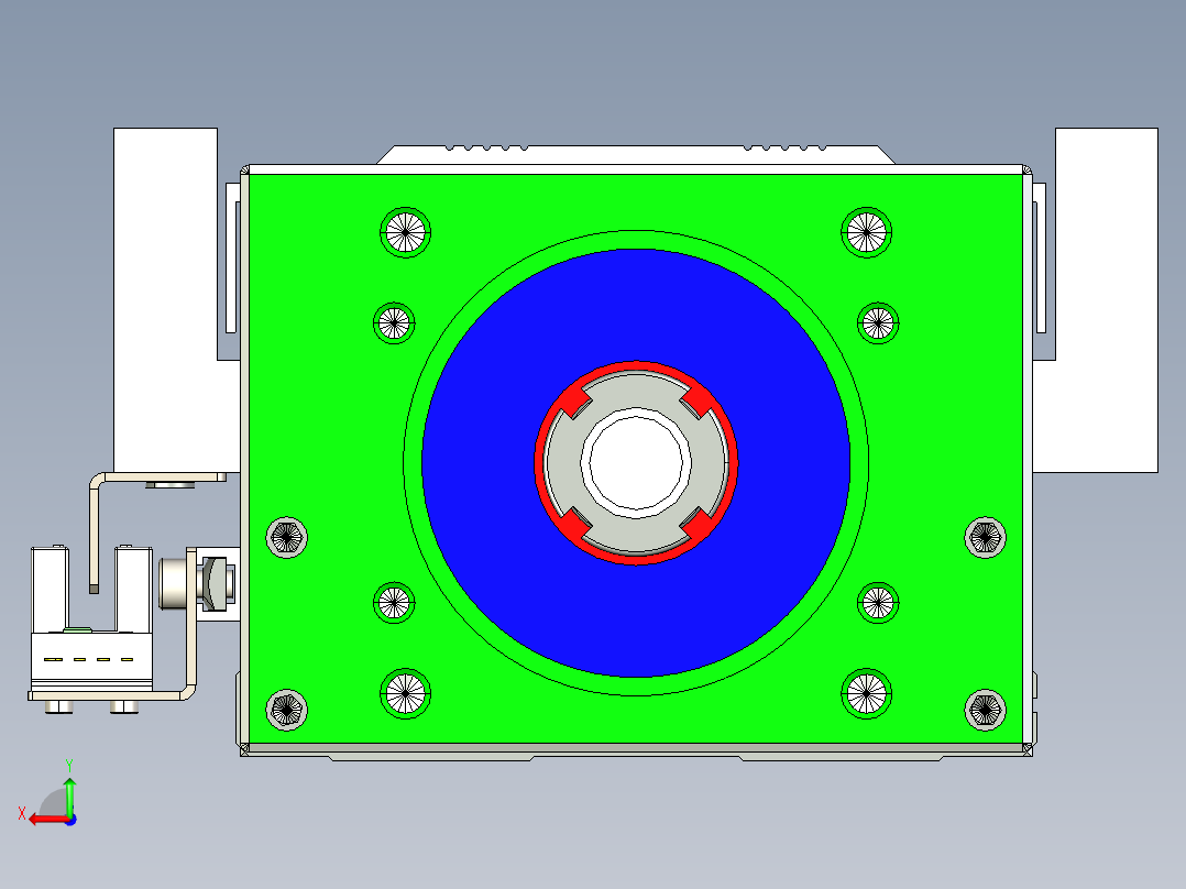 直线模组KKR86C-640A1-F0CS2_W设计图纸后视图
