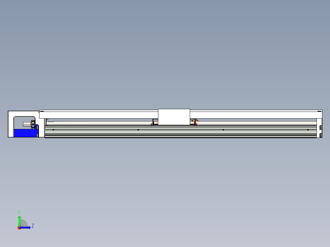 直线模组KKR86C-640A1-F0CS2_W设计图纸左视图