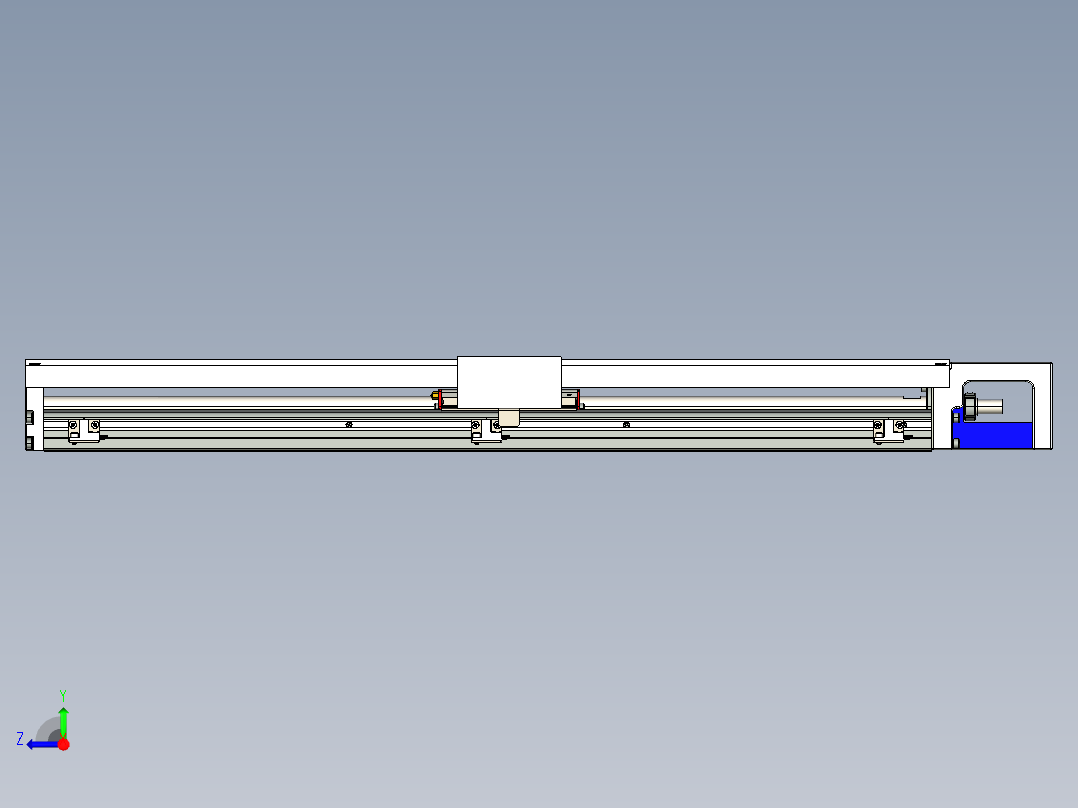 直线模组KKR86C-640A1-F0CS2_W设计图纸右视图
