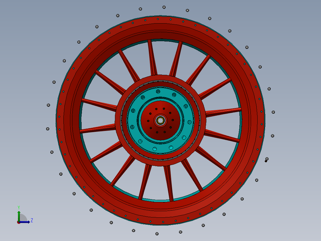 航空发动机(93)左视图