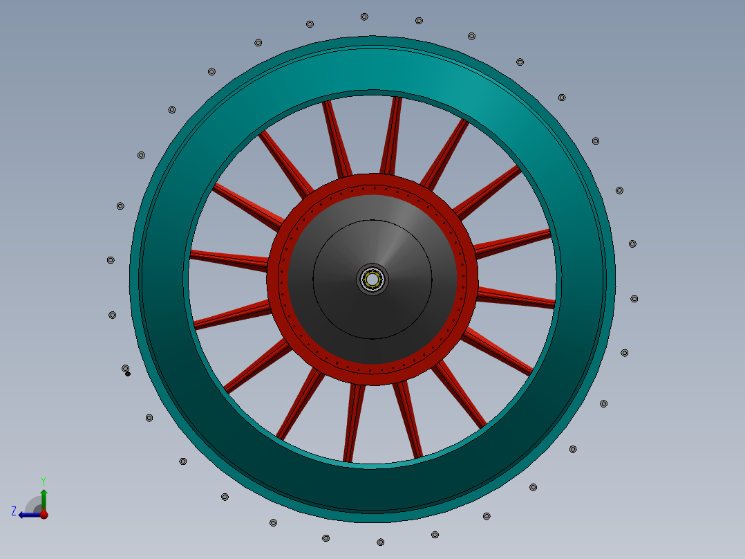 航空发动机(93)右视图