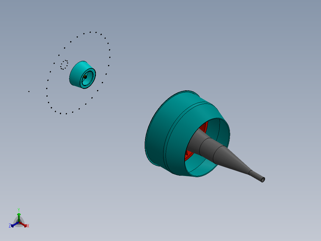 航空发动机(93)正等轴测图