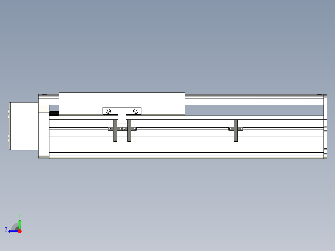 Toyo东佑达直线模组-ETH22-200-BR-400W+煞車右视图