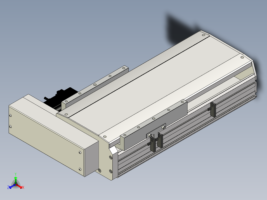 Toyo东佑达直线模组-ETH22-200-BR-400W+煞車正等轴测图