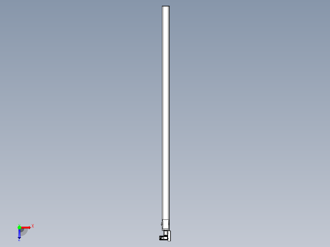 同步带全封闭直线模组TPA-HCB-105D-90-L3000-MR-Y-P20-N3俯视图